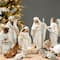 Glitzhome® Ivory Resin Nativity Figurine Set